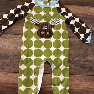 Mud Pie moose 6-9 month sleeper